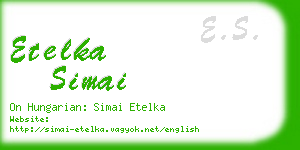 etelka simai business card